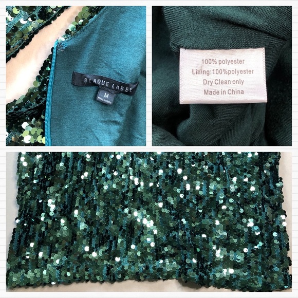 Green Sequin Mini Cocktail Dress - Picture 14 of 16
